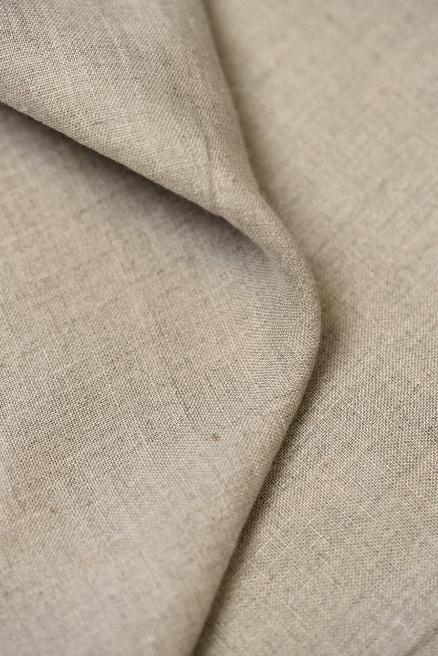 1 Yard Natural Stone Washed Solid Linen Fabric, Lightweight 56 Inches Wide for Apparel and Home Deecor